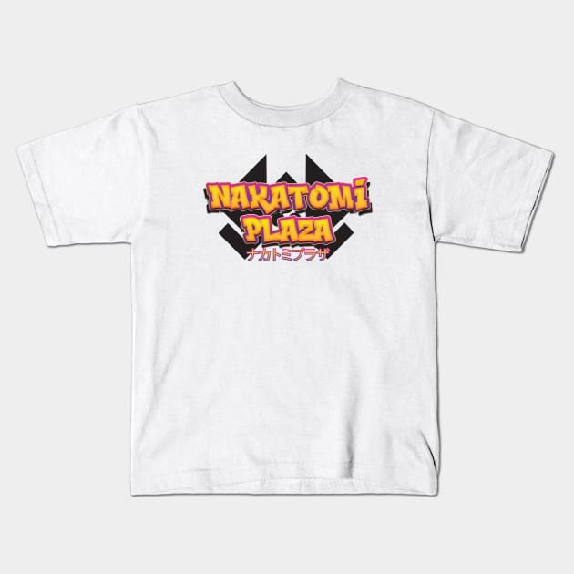 Nakatomi Plaza Kids T-Shirt by aidreamscapes